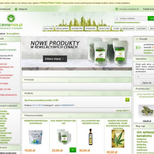 Kosmetyki z konopi sklep
