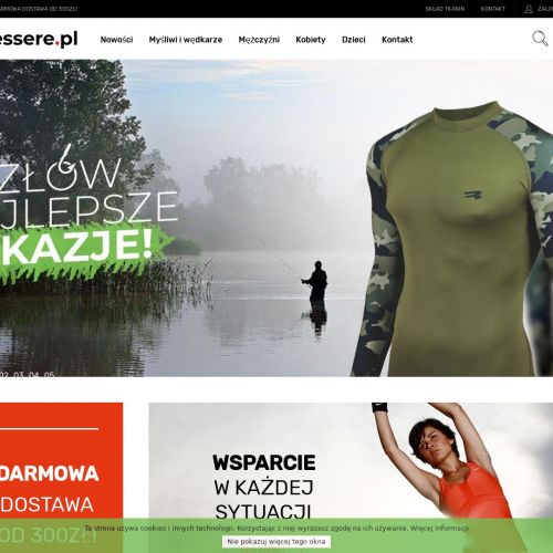 Sklep z bielizną termoaktywną dla wędkarzy