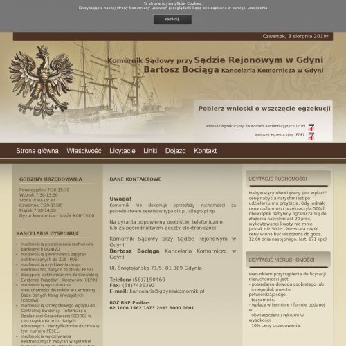 Gdynia - przetargi komornicze