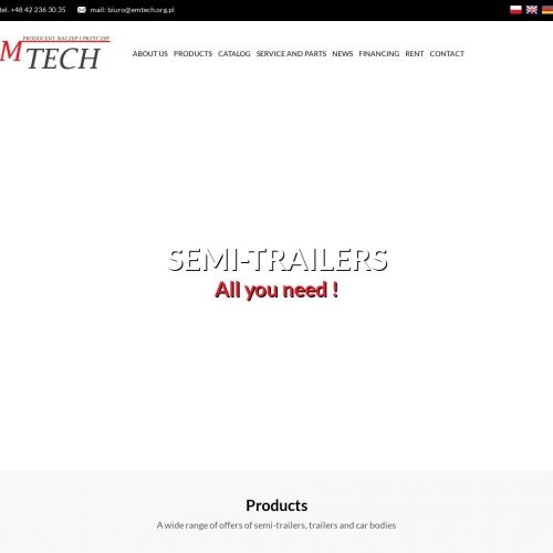 Naczepa niskopodwoziowa rozciągana