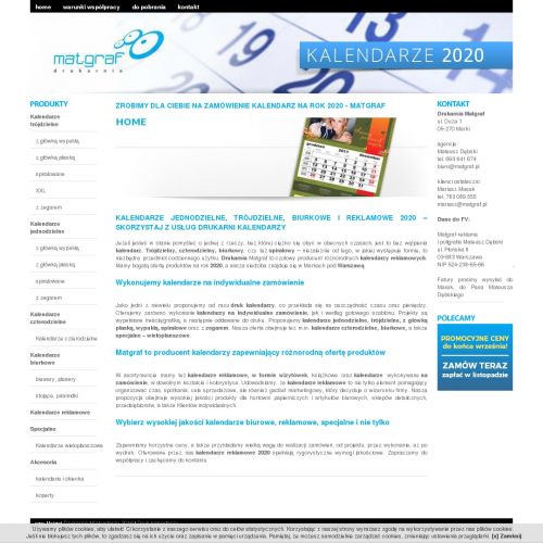 Produkcja kalendarzy Warszawa