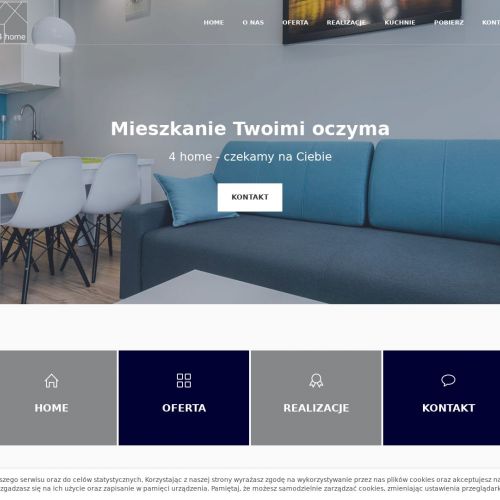 Nowoczesna wizualizacja wykończenia mieszkania - Warszawa