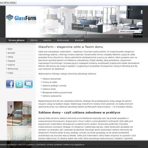 Częstochowa - balustrady szklane