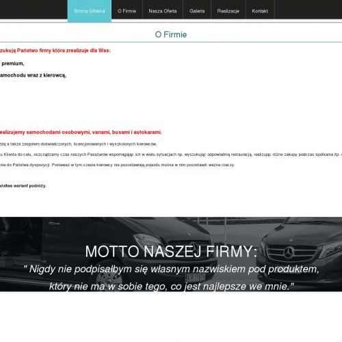 Luksusowy przewóz osób