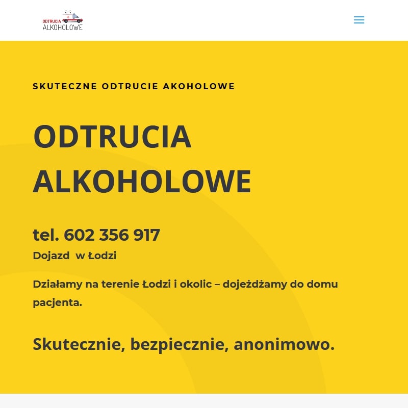Odtruwanie poalkoholowe łódź