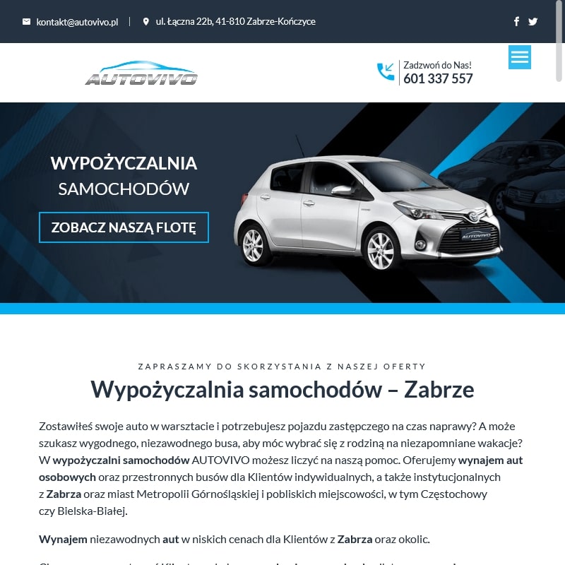 Wypożyczalnia samochodów osobowych w Knurowie