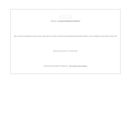 Przeprowadzka w Warszawie