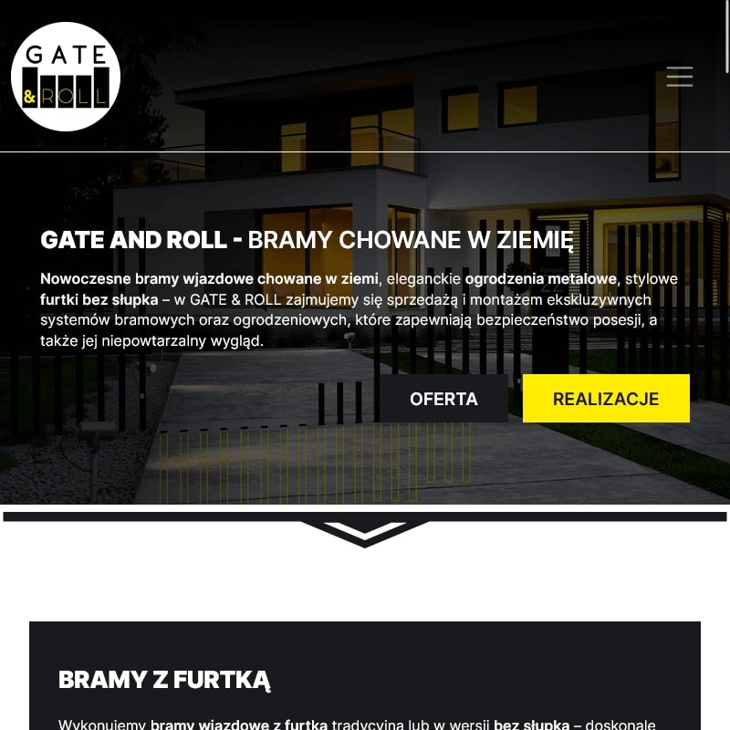 Brama przesuwna na pochyłym terenie