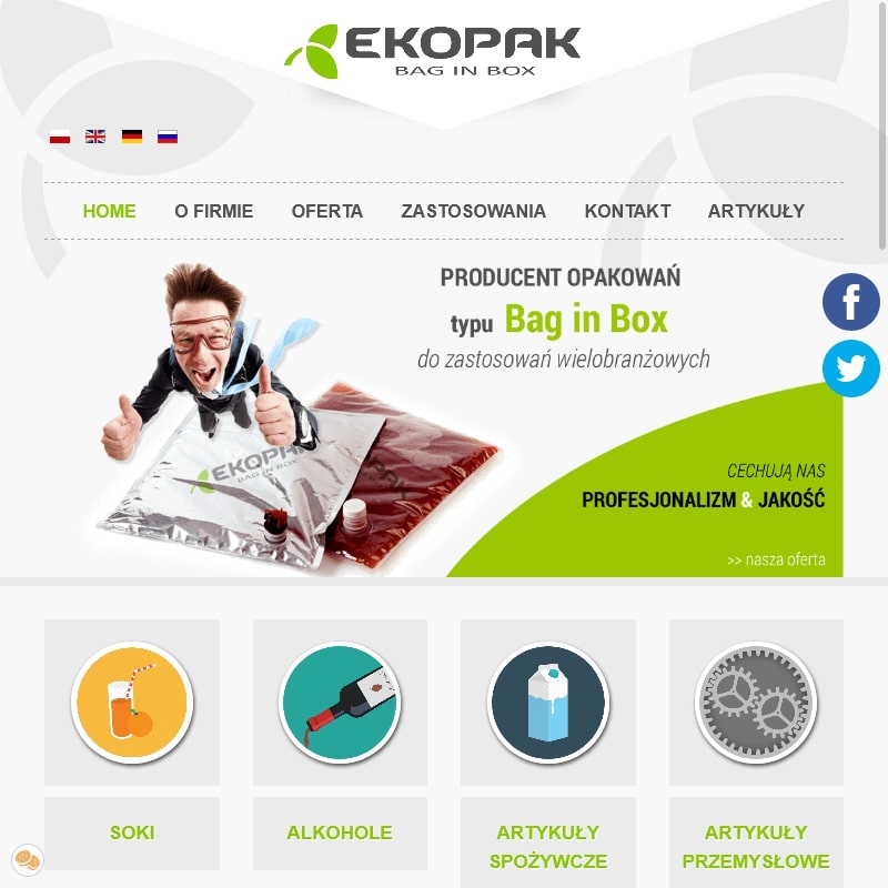 Opakowania typu bag in box