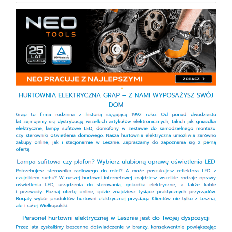 Gniazdka ospel w Lesznie