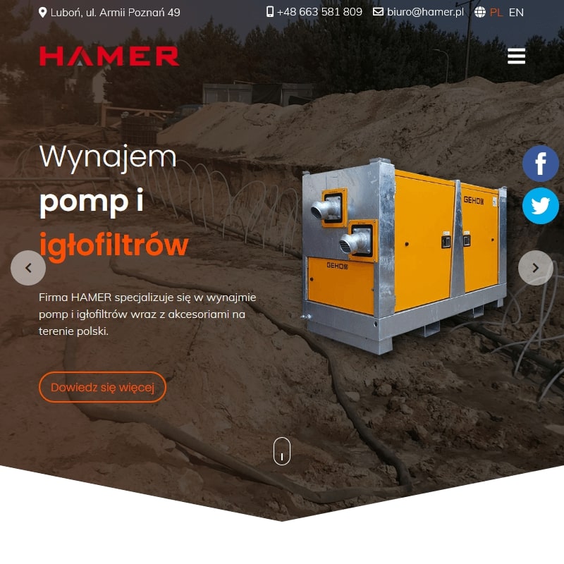 Wrocław - wpłukiwanie igłofiltrów