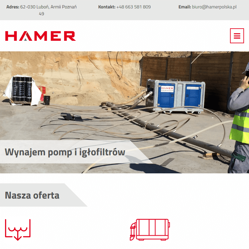 Wynajem igłofiltrów