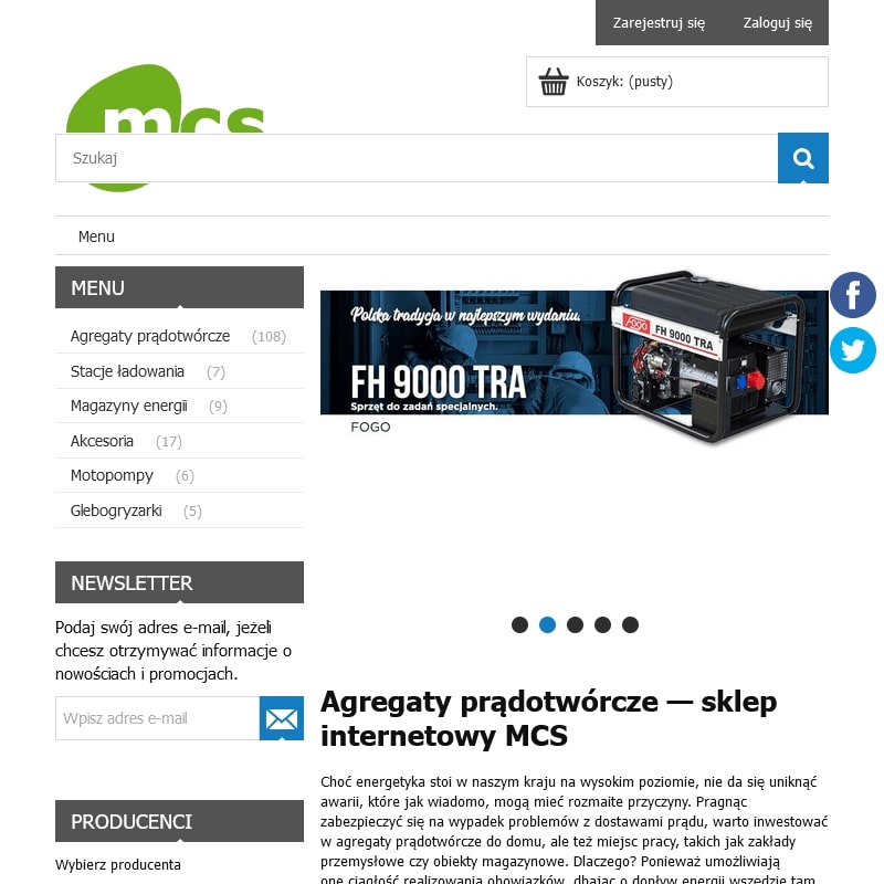 Agregaty prądotwórcze daewoo