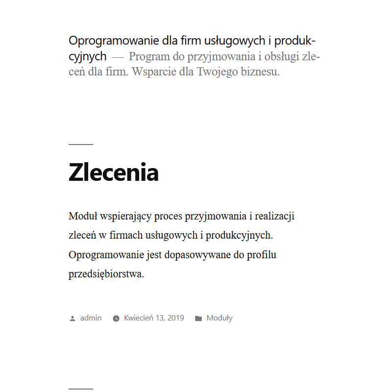 Rozszerzenie do przyjmowania zleceń