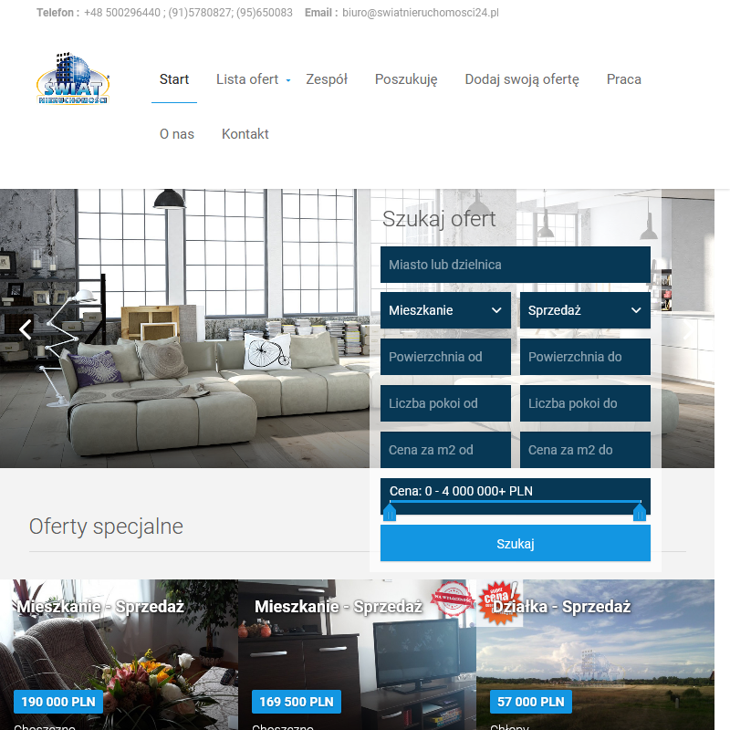 Mieszkania stargard 3 pokoje w Choszcznie