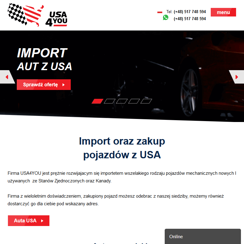 Import auta z usa
